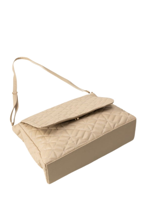 Luxily Beige Shoulder Handbag