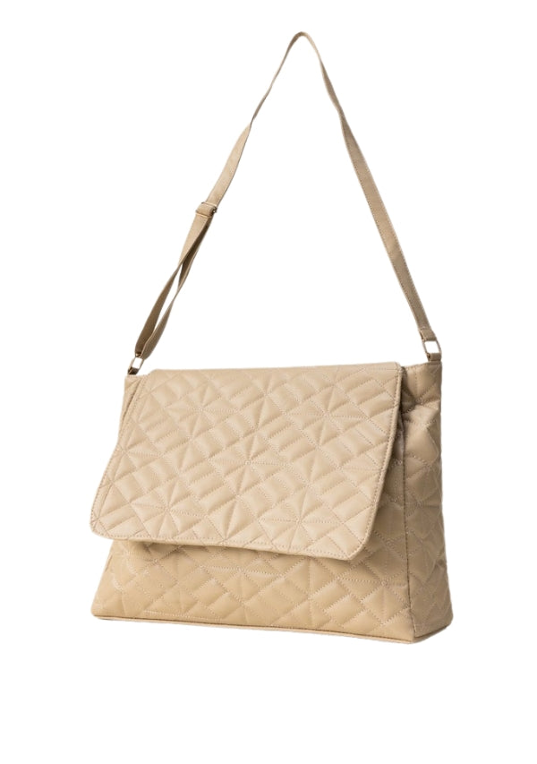 Luxily Beige Shoulder Handbag