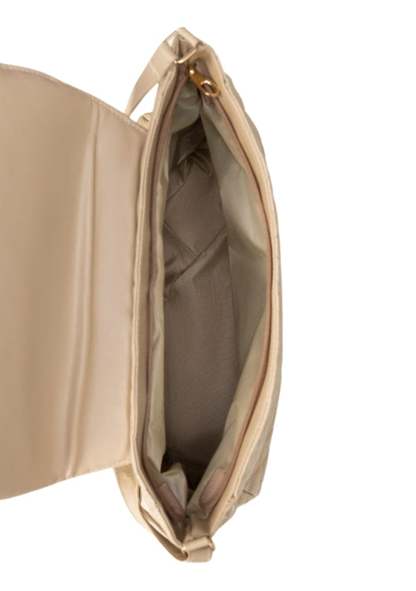 Luxily Beige Shoulder Handbag