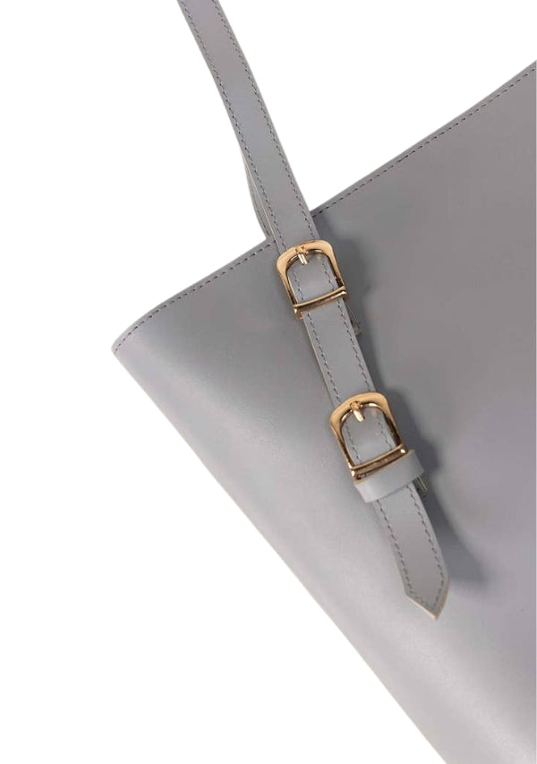 Luxily Grey Shoulder Handbag