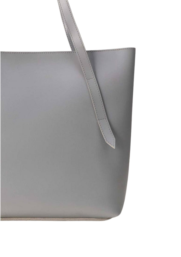 Luxily Grey Shoulder Handbag
