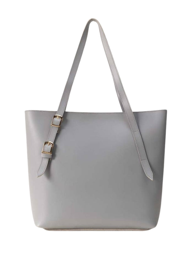 Luxily Grey Shoulder Handbag