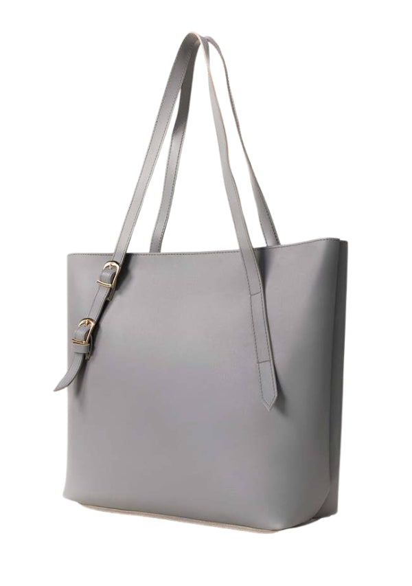 Luxily Grey Shoulder Handbag