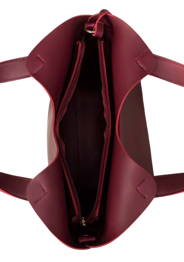 Luxily Maroon Hand Bag