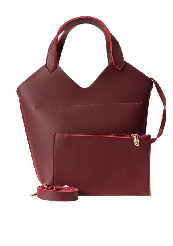 Luxily Maroon Hand Bag