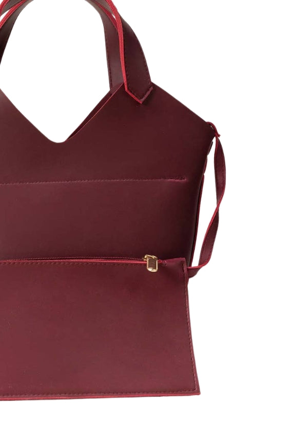 Luxily Maroon Hand Bag